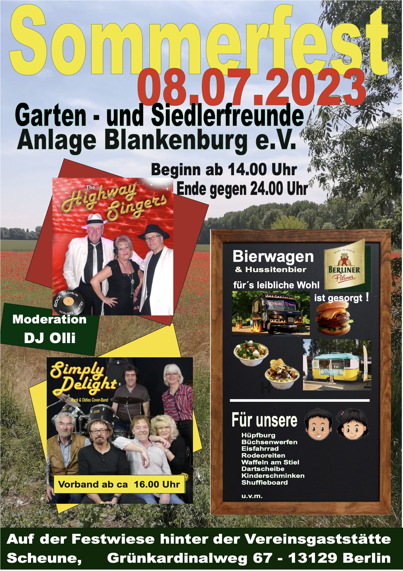 Sommerfest der Garten- und Siedlerfreunde Anlage Blankenburg e.V. am 8. Juli 2023